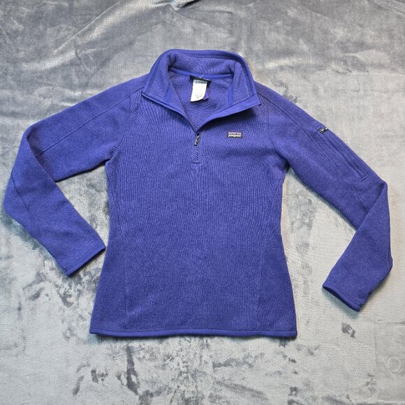 Patagonia Sweaters - Patagonia Sweater Womens XS Purple Better Sweater 1/4 Zip Fleece Pullover Layer